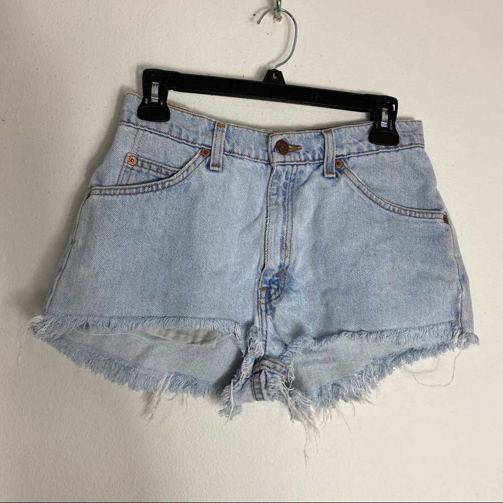 Vintage Levi 950 Cutoff Trashed Distressed Shorts